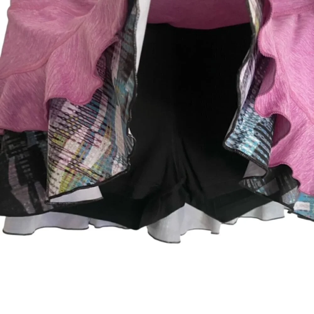 Sofibella Purple Ruffle Tennis Skort Medium
